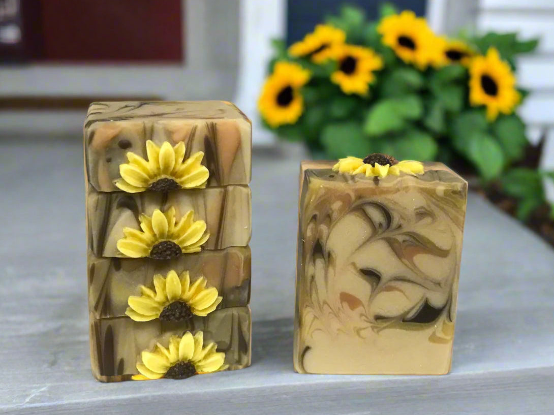 Sunflower Sandalwood Goat Milk Soap